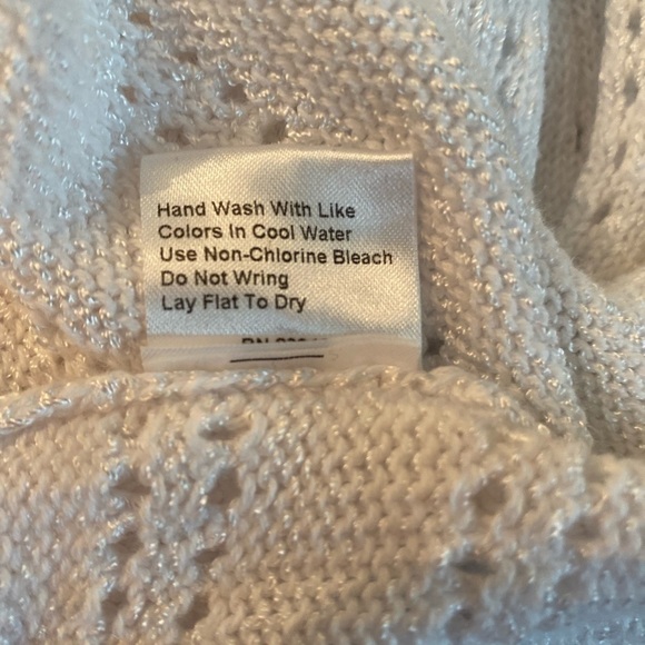 Z brand white sweater cotton/rayon mix size medium - Picture 7 of 9